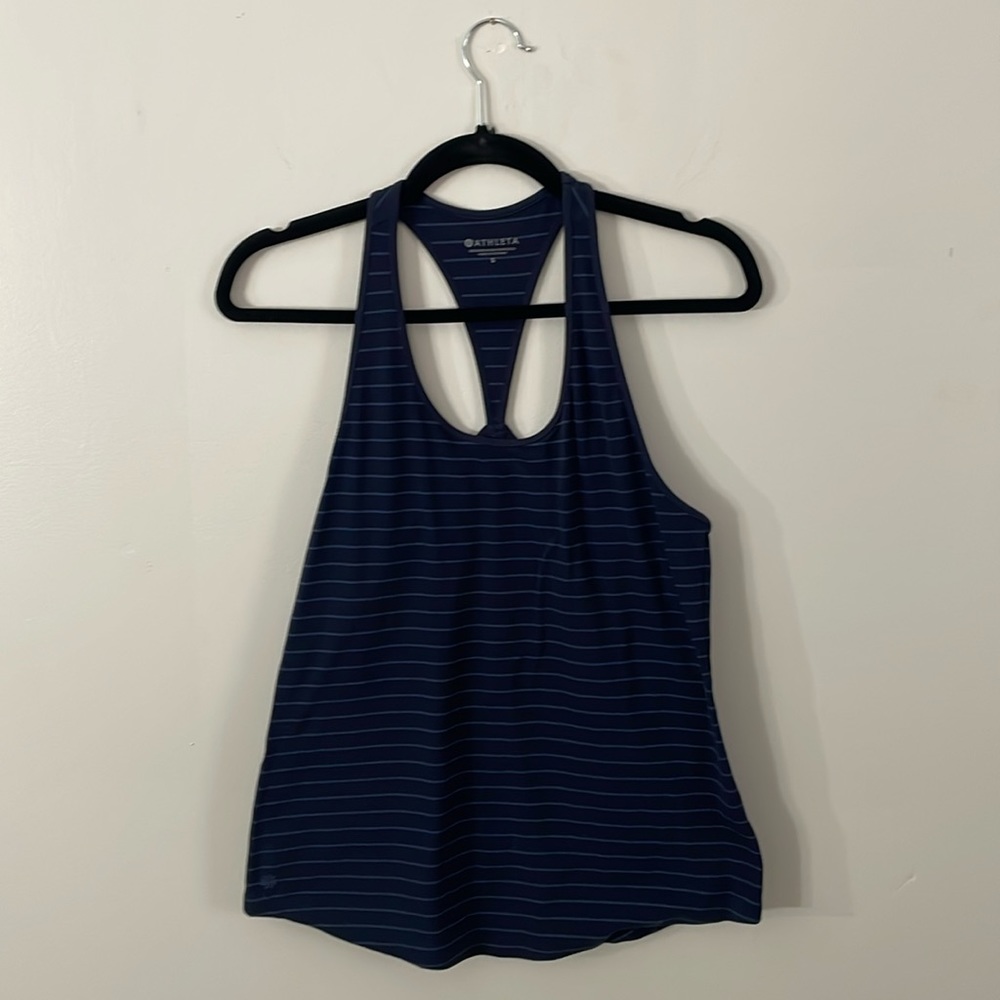 Athleta Racerback Striped Tank Top